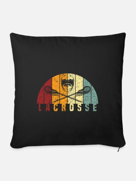 Lacrosse - Sofakissenbezug 45 x 45 cm - Schwarz