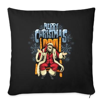 Cadeaux de Noël Noël - Housse de coussin décorative 45 x 45 cm - noir - Devant
