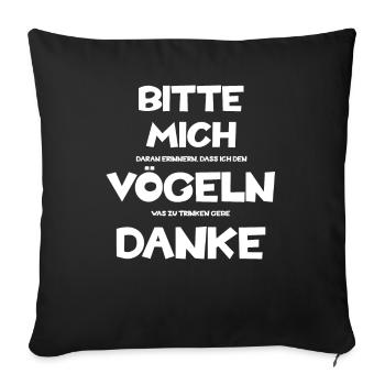 S’il te plaît, baise-moi - Housse de coussin décorative 45 x 45 cm - noir - Devant
