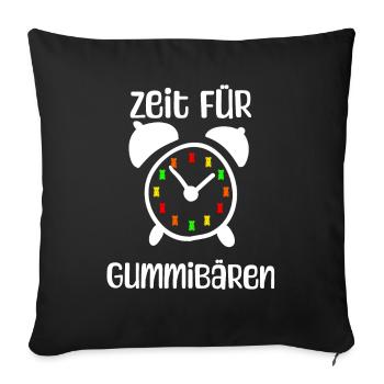 Time for gummy bears! Gummy Bear Watch Candy - Sofa pillowcase 17,3'' x 17,3'' (45 x 45 cm) - black - Front