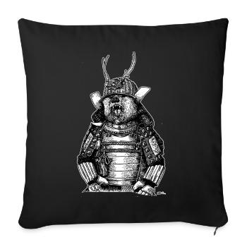 SAMURAI BÄREN - Sofakissenbezug 45 x 45 cm - Schwarz - Vorne