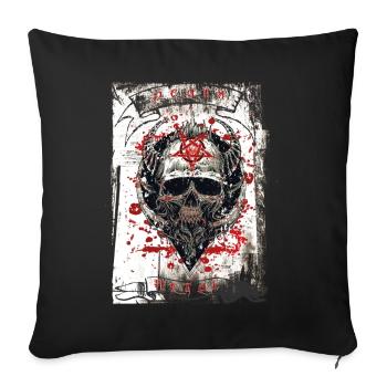 Death Metal Heavy Rock Musique - Housse de coussin décorative 45 x 45 cm - noir - Devant