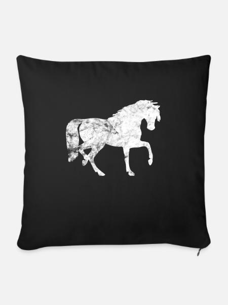 Pony - Sofakissenbezug 45 x 45 cm - Schwarz