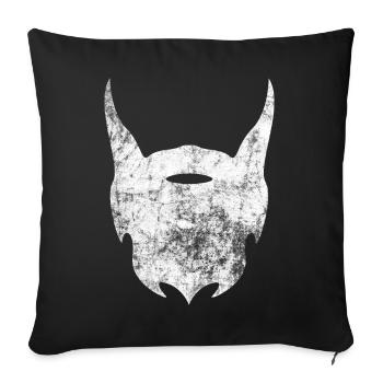 barbe - Housse de coussin décorative 45 x 45 cm - noir - Devant