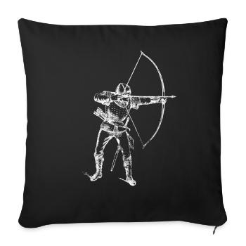 Archer - Housse de coussin décorative 45 x 45 cm - noir - Devant