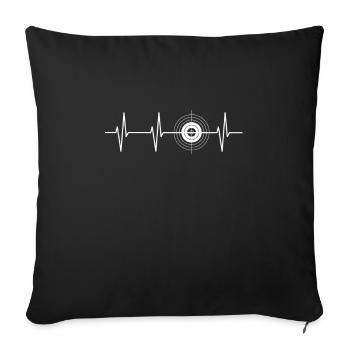 Archer Archery Club Tir à l'arc - Housse de coussin décorative 45 x 45 cm - noir - Devant