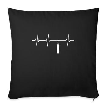 boxeur - Housse de coussin décorative 45 x 45 cm - noir - Devant