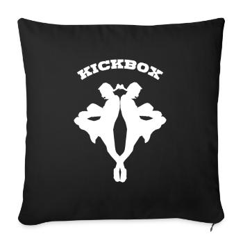 Kickboxing - Sofakissenbezug 45 x 45 cm - Schwarz - Vorne