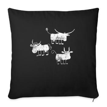Bauer - Sofakissenbezug 45 x 45 cm - Schwarz - Vorne