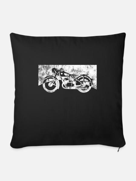 Biker - Sofakissenbezug 45 x 45 cm - Schwarz