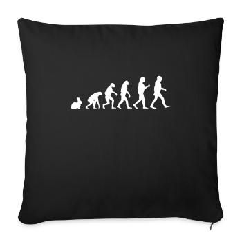 Hare - Sofa pillowcase 17,3'' x 17,3'' (45 x 45 cm) - black - Front