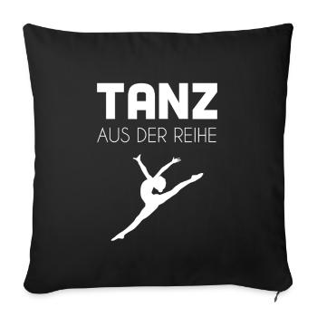 danse - Housse de coussin décorative 45 x 45 cm - noir - Devant