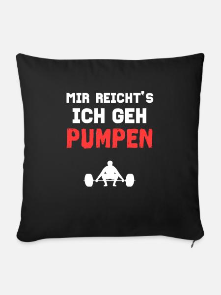 Fitness - Sofakissenbezug 45 x 45 cm - Schwarz