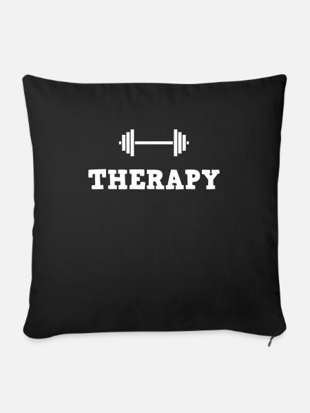 Gym - Sofakissenbezug 45 x 45 cm - Schwarz