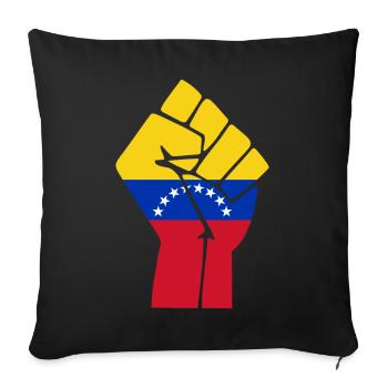 Venezuela Faustflagge - Sofakissenbezug 45 x 45 cm - Schwarz - Vorne