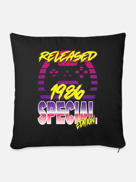 Released 1986 Special Edition - Sofakissenbezug 45 x 45 cm - Schwarz