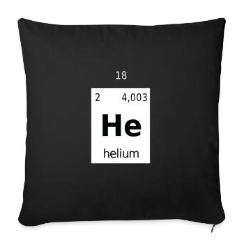 Krypto Crypto Helium Mining HNT Bitcoin Blockchain - Sofa pillowcase 17,3'' x 17,3'' (45 x 45 cm) - black - Front