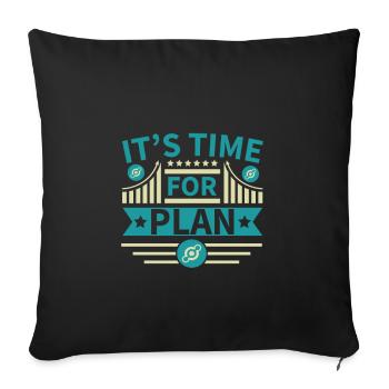 Krypto Crypto Helium Mining HNT Bitcoin Blockchain - Sofa pillowcase 17,3'' x 17,3'' (45 x 45 cm) - black - Front