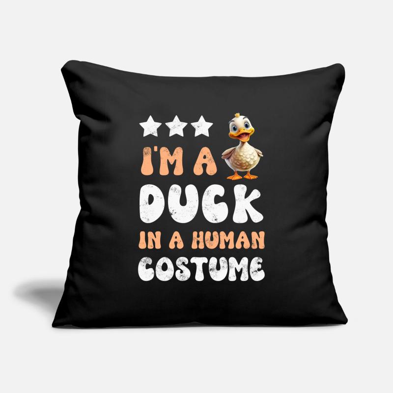 Canards canards Housse de coussin décorative 45 x 45 cm