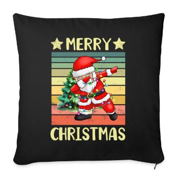 Dabbing Santa Claus Weihnachtsmann - Housse de coussin décorative 45 x 45 cm - noir - Devant