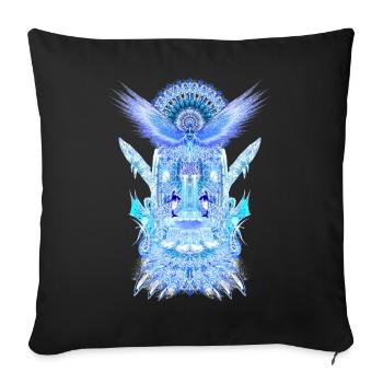 Aqua 2023 29 Aqua Ruka 24 - Sofa pillowcase 17,3'' x 17,3'' (45 x 45 cm) - black - Front