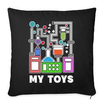Superviseur Énoncé de carrière Scientifique - Housse de coussin décorative 45 x 45 cm - noir - Devant