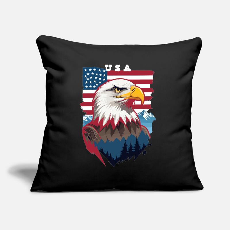 Bald eagle Sofa pillowcase 17,3'' x 17,3'' (45 x 45 cm)