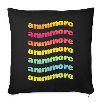 t shirt Napoli ammore t-shirt gift idea love - Sofa pillowcase 17,3'' x 17,3'' (45 x 45 cm) - black - Front