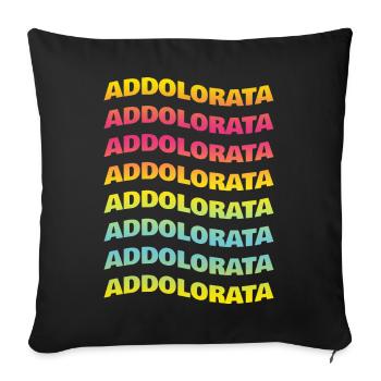 T-shirt Addolorata wave effect t-shirt gift - Sofa pillowcase 17,3'' x 17,3'' (45 x 45 cm) - black - Front