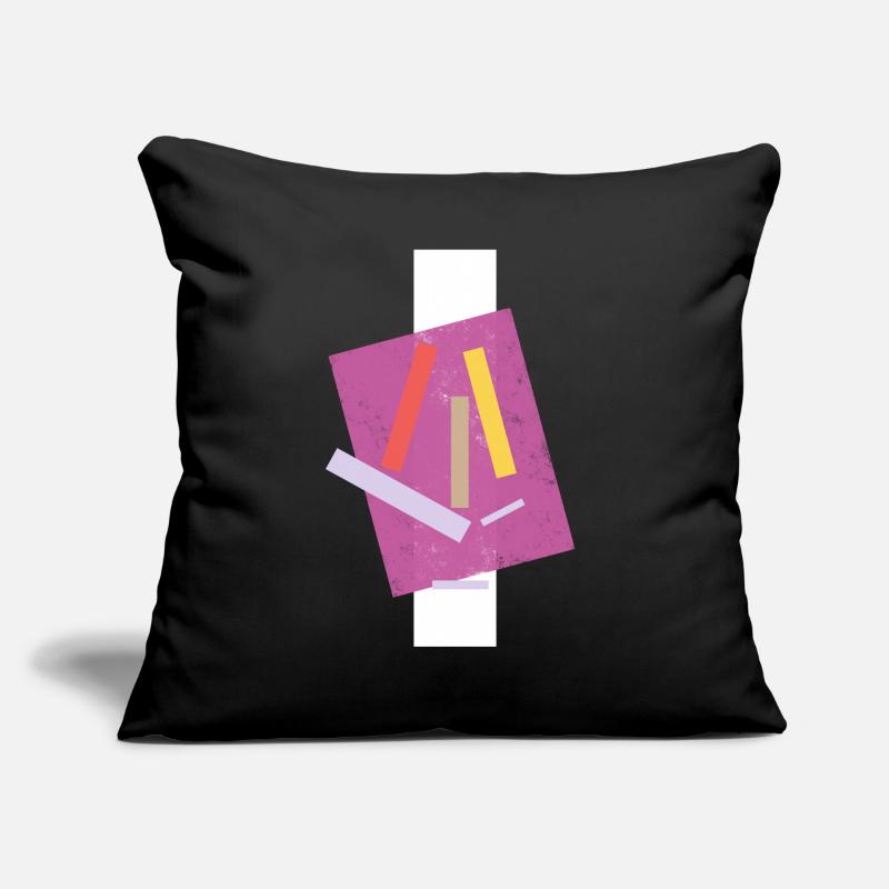 Abstract Colored Lines Composition Sofa pillowcase 17,3'' x 17,3'' (45 x 45 cm)