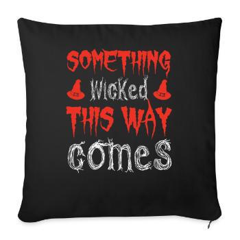 Demonic Spell Print - Sofa pillowcase 17,3'' x 17,3'' (45 x 45 cm) - black - Front