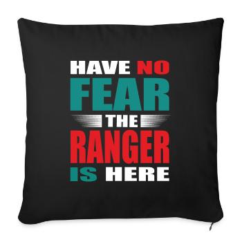 N’ayez crainte, le Ranger est là Tenue - Housse de coussin décorative 45 x 45 cm - noir - Devant