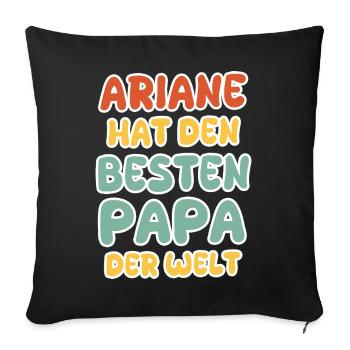 Baby Ariane - Sofa pillowcase 17,3'' x 17,3'' (45 x 45 cm) - black - Front