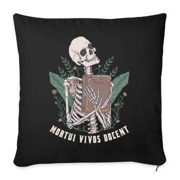 Mortui Vivos Médecine légale Pathologie - Housse de coussin décorative 45 x 45 cm - noir - Devant