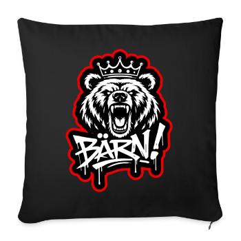 Bärn Graffiti King - Berne - Housse de coussin décorative 45 x 45 cm - noir - Devant