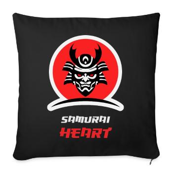 Samouraï Workout - Housse de coussin décorative 45 x 45 cm - noir - Devant