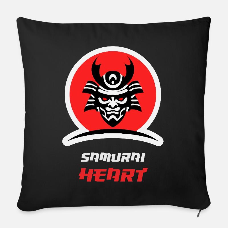 Samurai Workout - Sofa pillowcase 17,3'' x 17,3'' (45 x 45 cm) - black