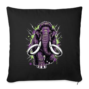 Royal Mammoth Ancestral Force - Sofa pillowcase 17,3'' x 17,3'' (45 x 45 cm) - black - Front