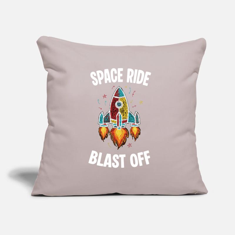 Space Rocket Retro Scribble Blast Off Sofa pillowcase 17,3'' x 17,3'' (45 x 45 cm)