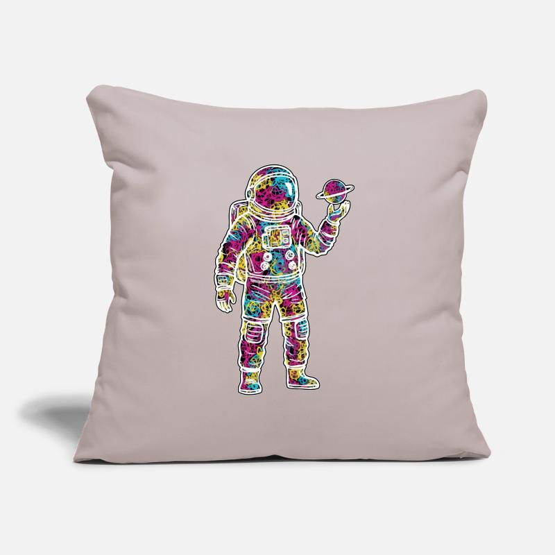Space Astronaut Scribble Planet Scribbles Sofa pillowcase 17,3'' x 17,3'' (45 x 45 cm)