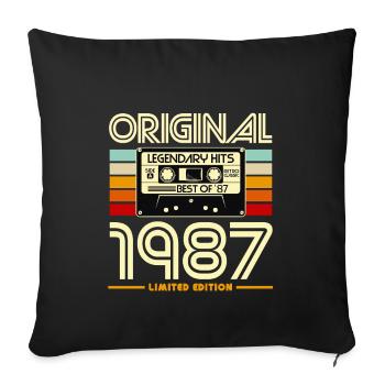 Original 1987 Limited Edition - Housse de coussin décorative 45 x 45 cm - noir - Devant