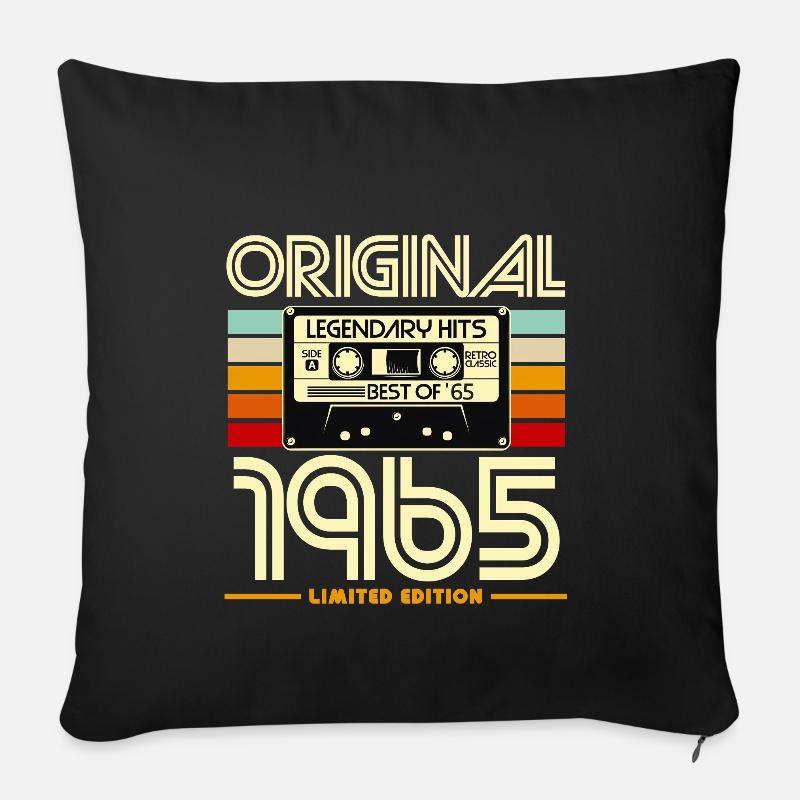 Originale limitierte Edition von 1965 - Sofakissenbezug 45 x 45 cm - Schwarz