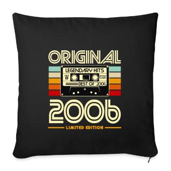 Original 2006 Édition Limitée Cassette - Housse de coussin décorative 45 x 45 cm - noir - Devant