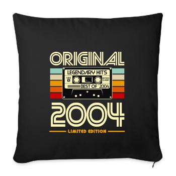 Original 2004 Cassette Limité - Housse de coussin décorative 45 x 45 cm - noir - Devant