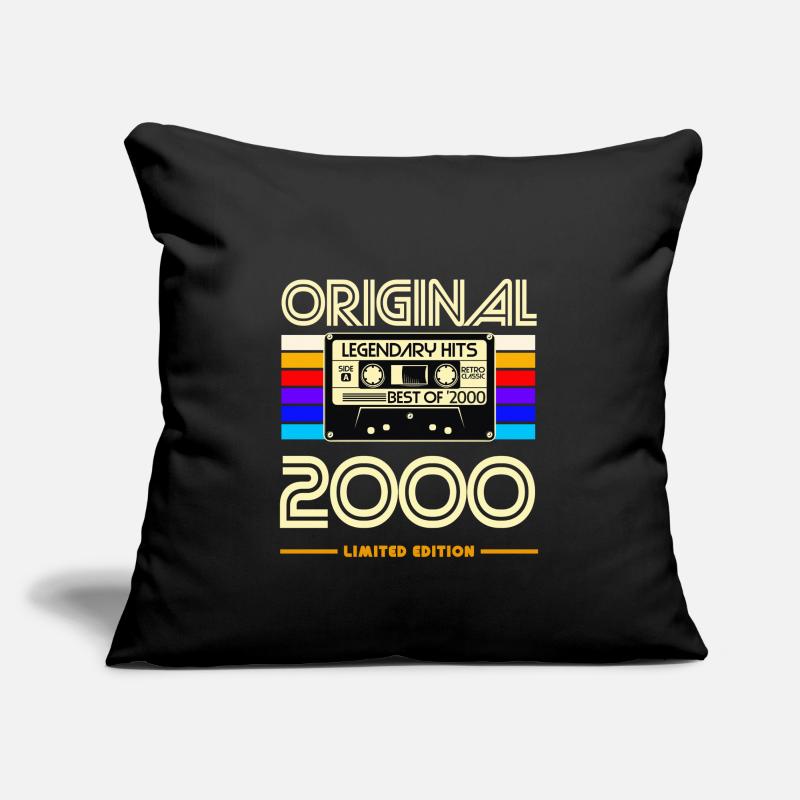Original 2000 Nostalgia Cassette Limited Sofa pillowcase 17,3'' x 17,3'' (45 x 45 cm)