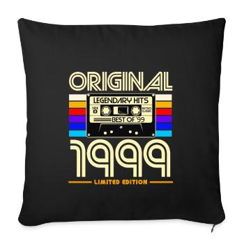 Original 1999 Limited Edition - Sofa pillowcase 17,3'' x 17,3'' (45 x 45 cm) - black - Front
