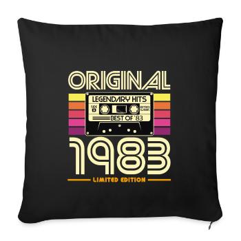 Original 1983 Edition Limitée - Housse de coussin décorative 45 x 45 cm - noir - Devant