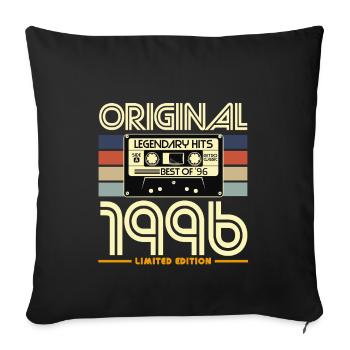 Original 1996  - Housse de coussin décorative 45 x 45 cm - noir - Devant