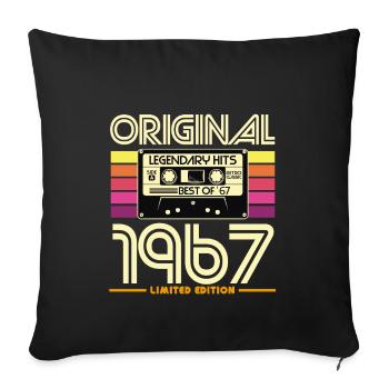 Original 1967 Limited Edition - Housse de coussin décorative 45 x 45 cm - noir - Devant