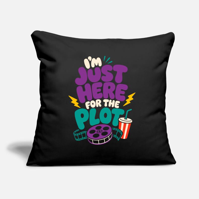 Just Here For The Plot Sofa pillowcase 17,3'' x 17,3'' (45 x 45 cm)